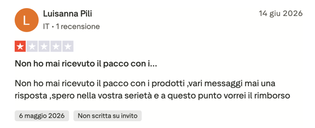ondivo roma micro-infusione pacco mai spedito e assistenza clienti assente